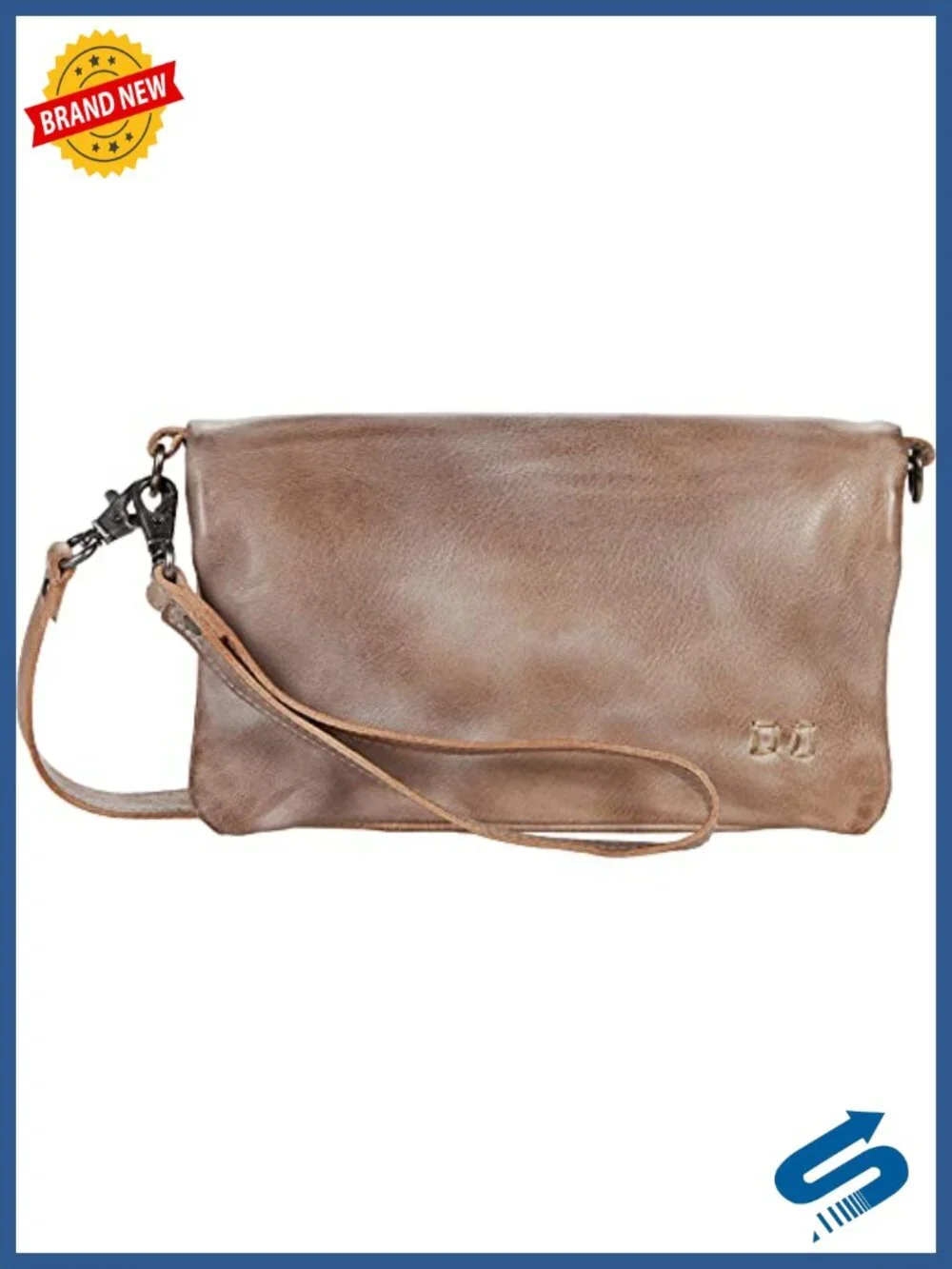 Vegan Leather Crossbody Bag with Removable Straps